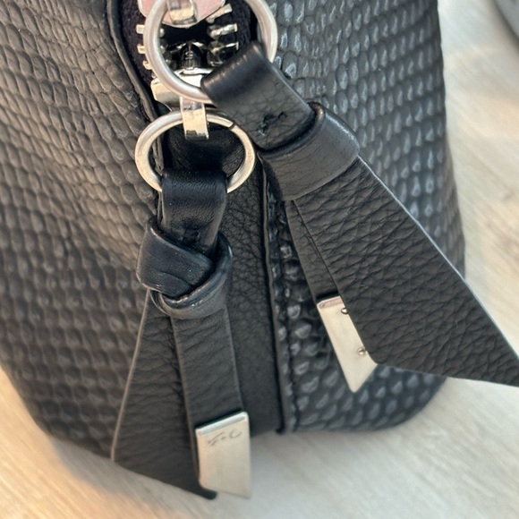 Foley +Corinna  black leather small handbag 10x 6” - Picture 2 of 4